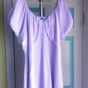 Plus size lavender dress